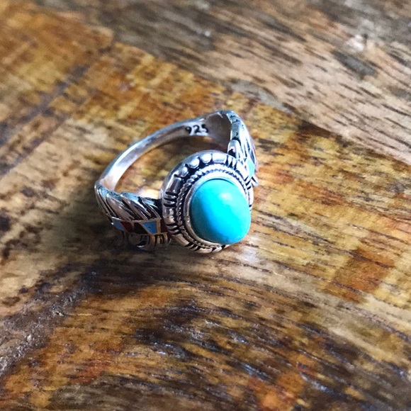New 925 Silver Oval Cut Turquoise ring - Picture 9 of 9